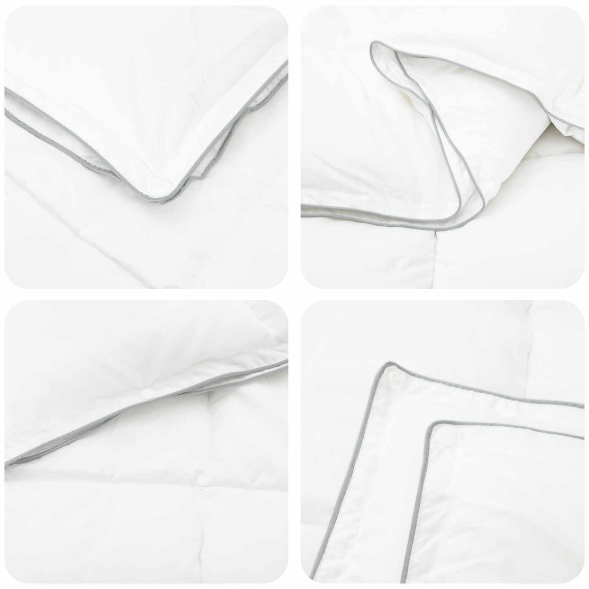vidaXL Full Year Duvet White 135 x 200 cm Bamboo Fiber