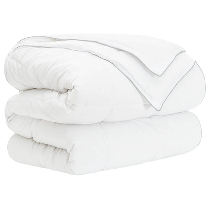vidaXL Full Year Duvet White 135 x 200 cm Bamboo Fiber