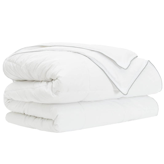vidaXL Full Year Duvet White 200 x 200 cm Bamboo Fiber