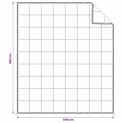 vidaXL Full Year Duvet White 260 x 240 cm Bamboo Fiber