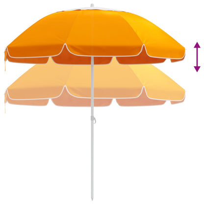 vidaXL Garden Parasol 160 cm 170T Polyester Orange