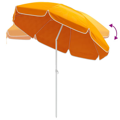 vidaXL Garden Parasol 207 cm 170T Polyester Orange