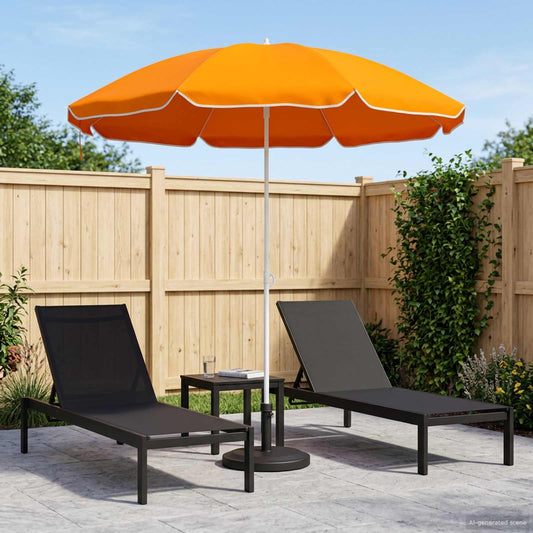 vidaXL Garden Parasol 160 cm 170T Polyester Orange