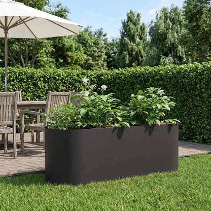 vidaXL Raised Garden Bed Black 120 x 40 x 40 cm Steel
