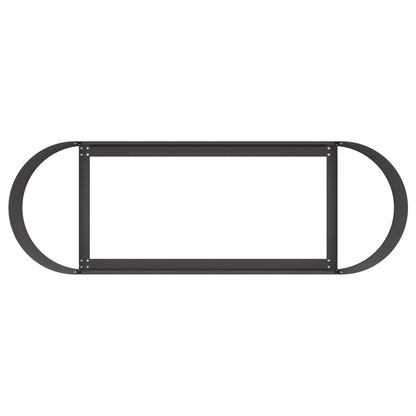 vidaXL Raised Garden Bed Black 120 x 40 x 40 cm Steel