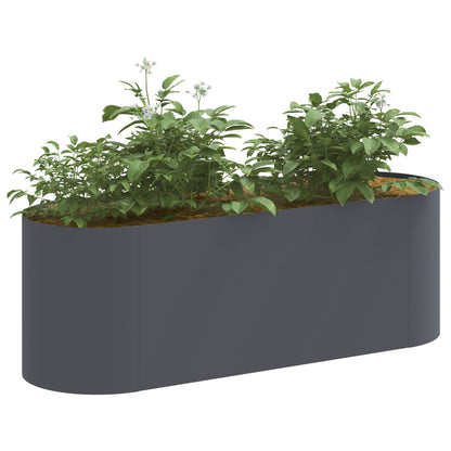 vidaXL Raised Garden Bed Anthracite 120 x 40x 40 cm
