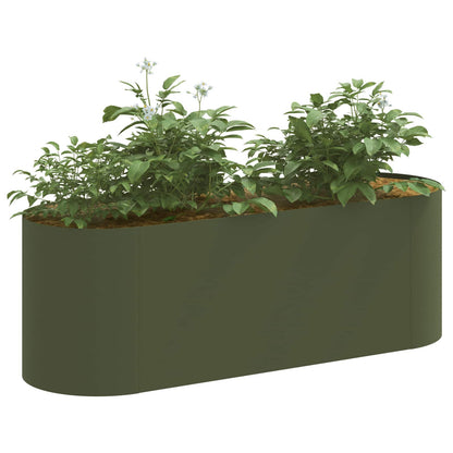 vidaXL Raised Garden Bed Olive Green 120 x 40x 40 cm