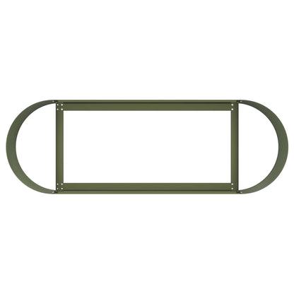 vidaXL Raised Garden Bed Olive Green 120 x 40x 40 cm