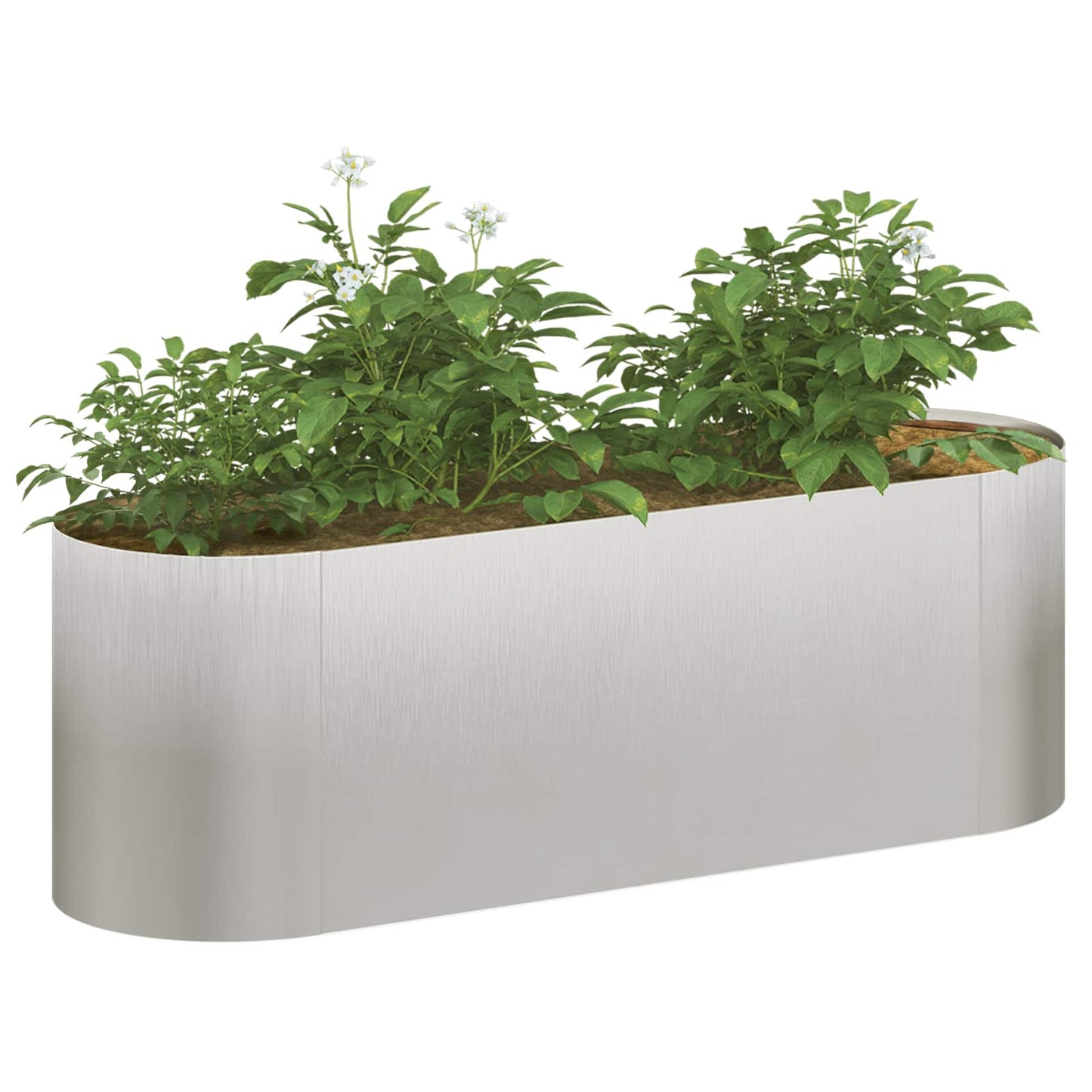 vidaXL Raised Garden Bed Stainless Steel 120 x 40x 40 cm