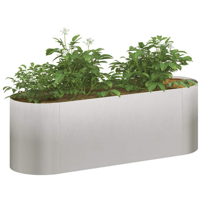 vidaXL Raised Garden Bed Stainless Steel 120 x 40x 40 cm
