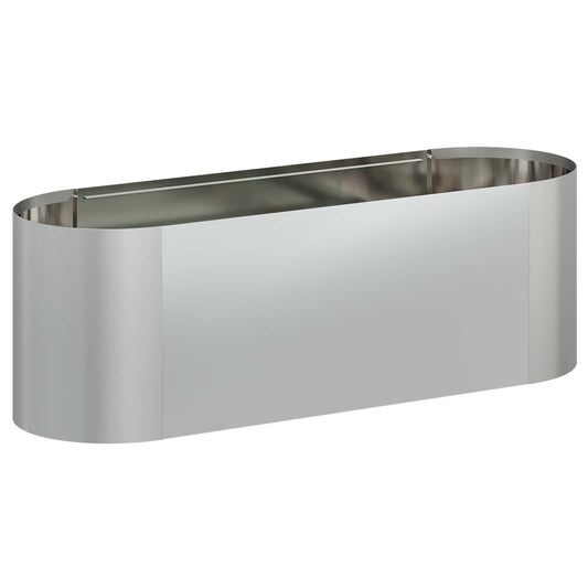 vidaXL Raised Garden Bed Galvanised Steel 120 x 40x 40 cm