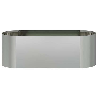 vidaXL Raised Garden Bed Galvanised Steel 120 x 40x 40 cm