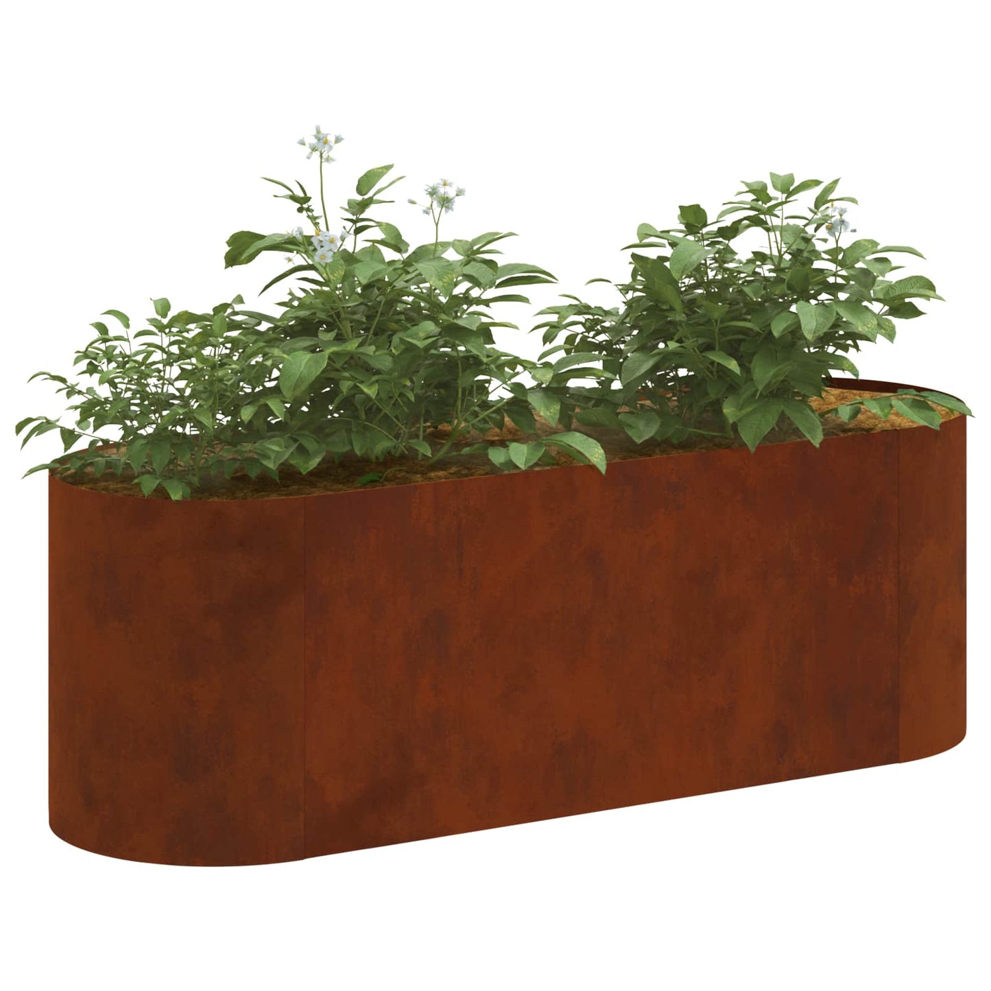 vidaXL Raised Garden Bed Weathering Steel 120 x 40x 40 cm
