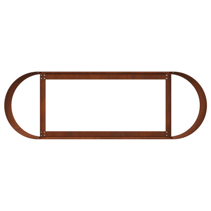 vidaXL Raised Garden Bed Weathering Steel 120 x 40x 40 cm