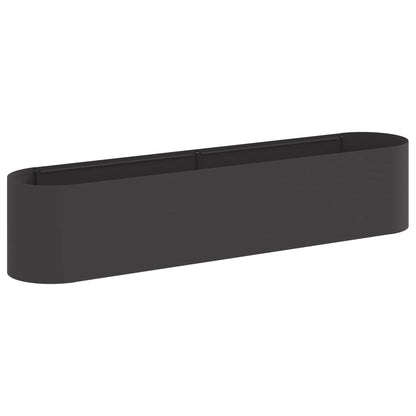 vidaXL Raised Garden Bed Black 200 x 40x 40 cm