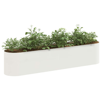 vidaXL Raised Garden Bed White 200 x 40x 40 cm