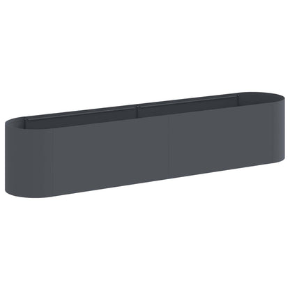 vidaXL Raised Garden Bed Anthracite 200 x 40x 40 cm