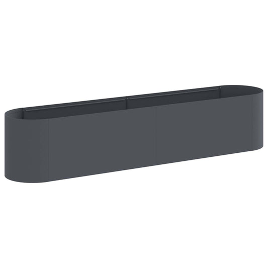 vidaXL Raised Garden Bed Anthracite 200 x 40x 40 cm