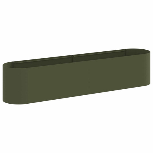 vidaXL Raised Garden Bed Olive Green 200 x 40x 40 cm