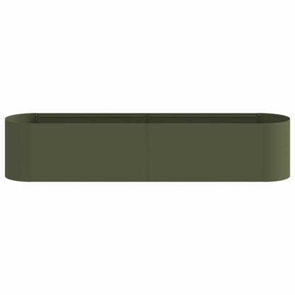 vidaXL Raised Garden Bed Olive Green 200 x 40x 40 cm