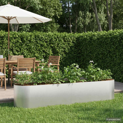 vidaXL Raised Garden Bed Stainless Steel 200 x 40x 40 cm