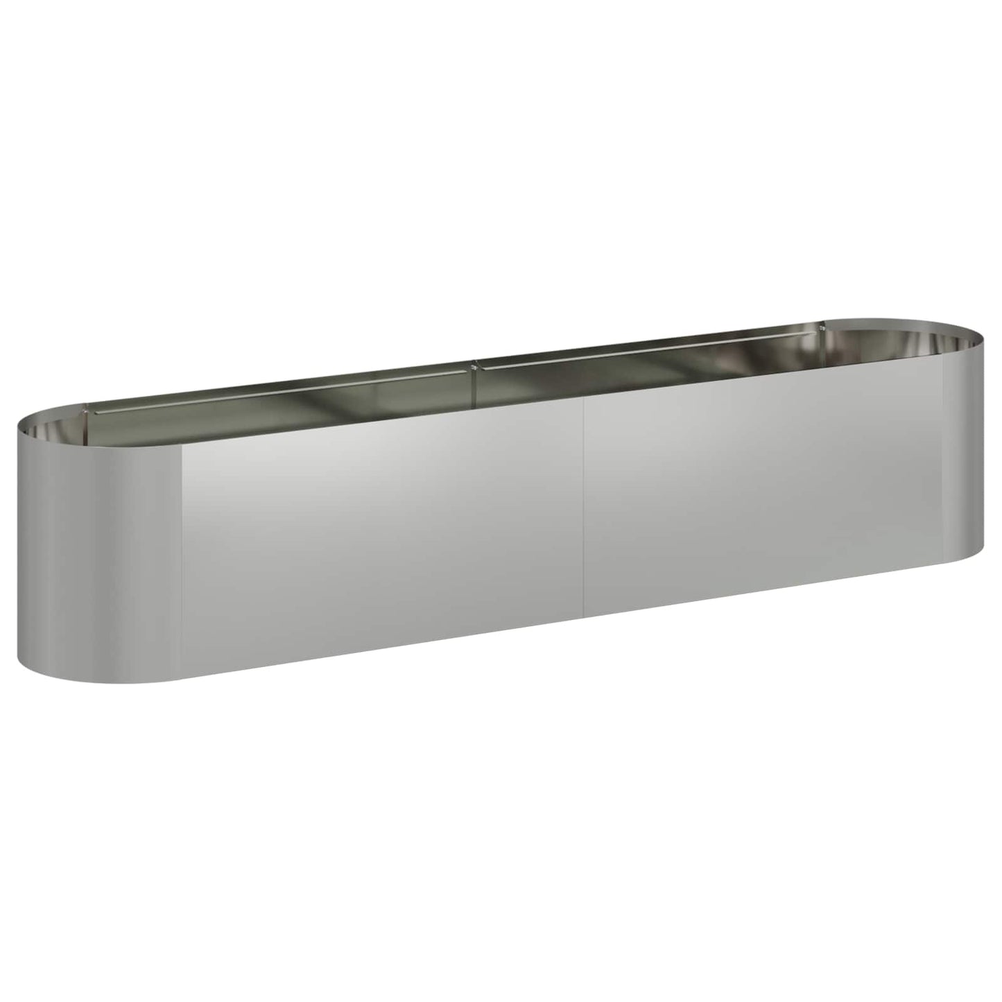 vidaXL Raised Garden Bed Galvanised Steel 200 x 40x 40 cm