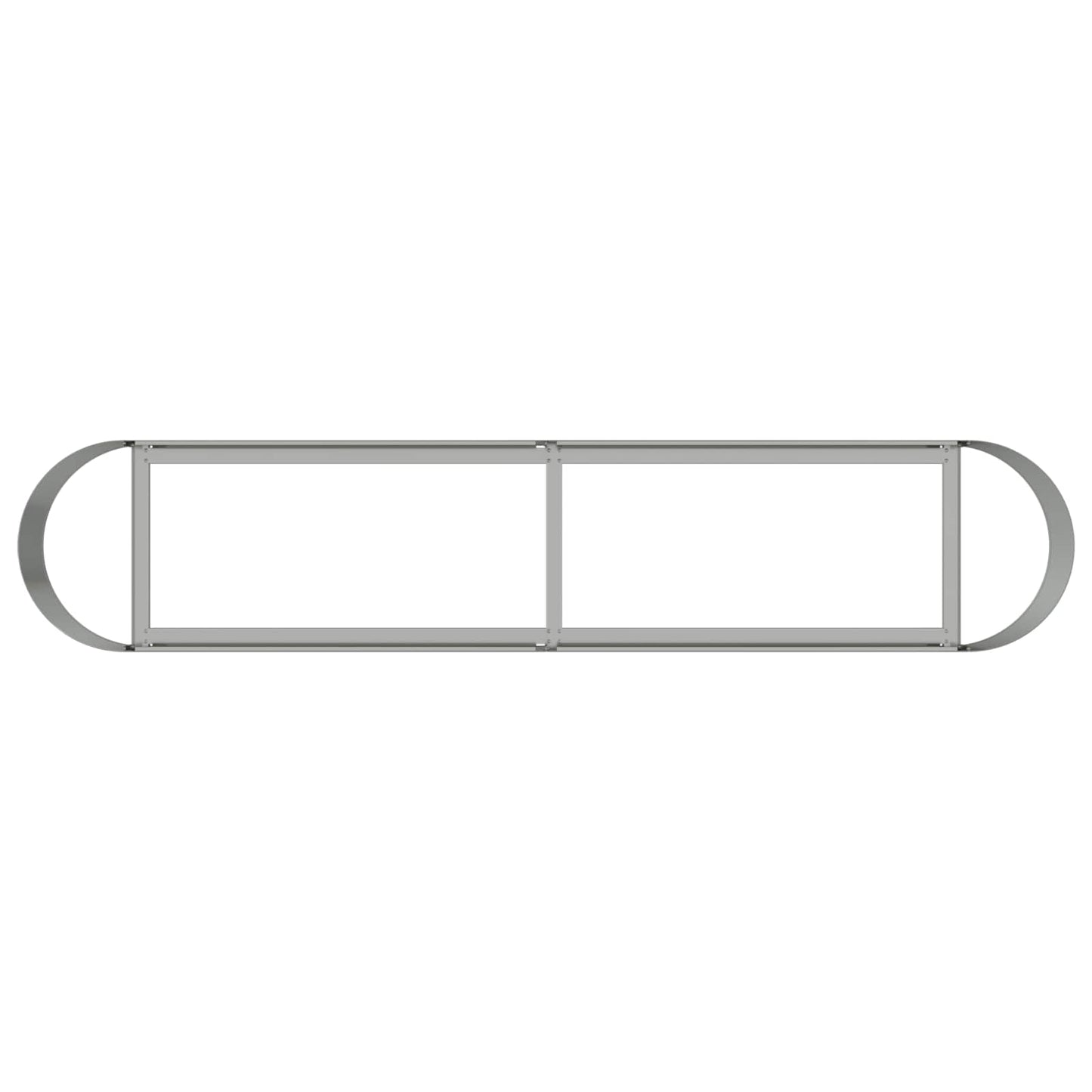 vidaXL Raised Garden Bed Galvanised Steel 200 x 40x 40 cm