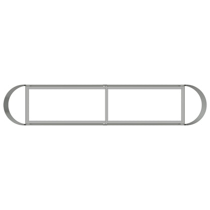 vidaXL Raised Garden Bed Galvanised Steel 200 x 40x 40 cm