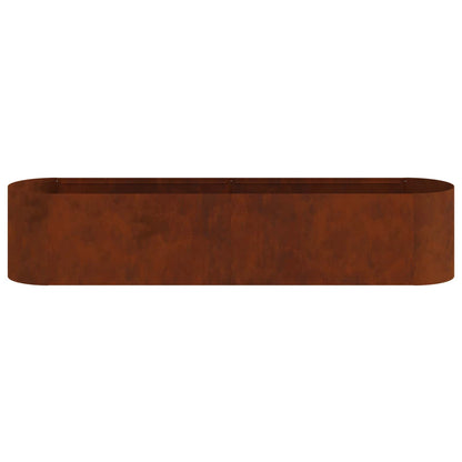 vidaXL Raised Garden Bed Weathering Steel 200 x 40x 40 cm