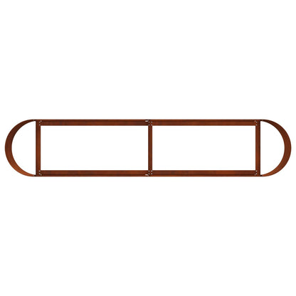 vidaXL Raised Garden Bed Weathering Steel 200 x 40x 40 cm