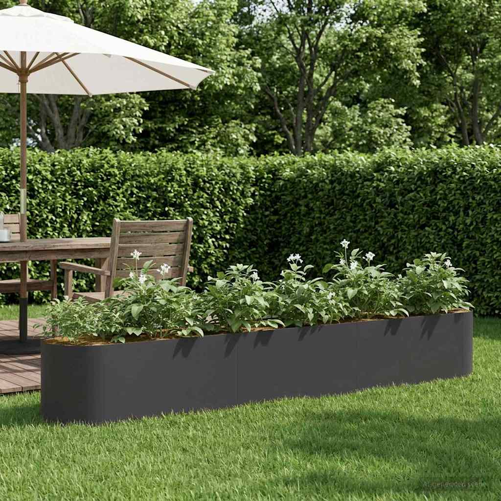vidaXL Raised Garden Bed Black 280 x 40x 40 cm