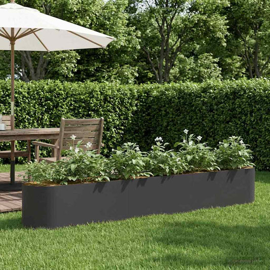 vidaXL Raised Garden Bed Black 280 x 40x 40 cm