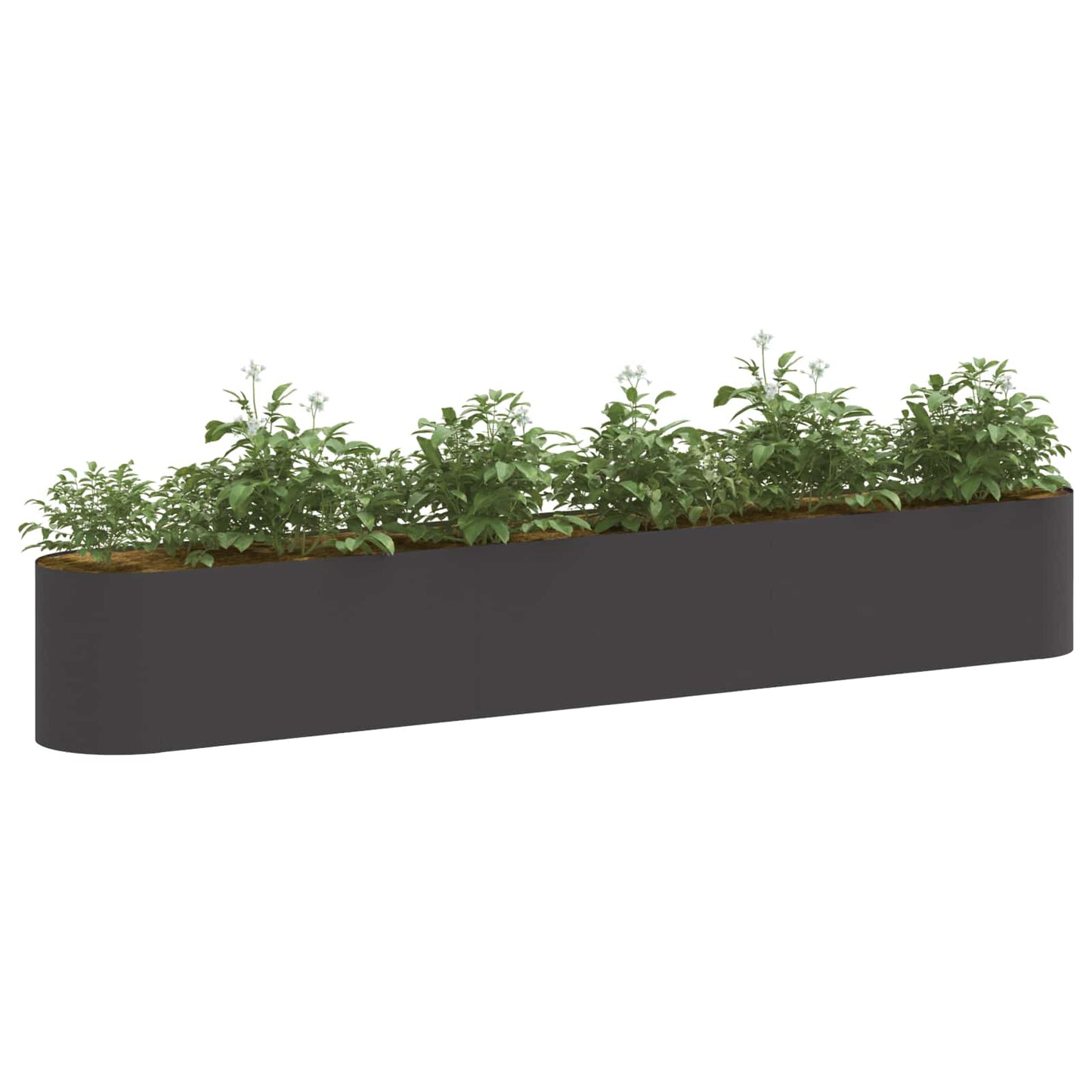 vidaXL Raised Garden Bed Black 280 x 40x 40 cm