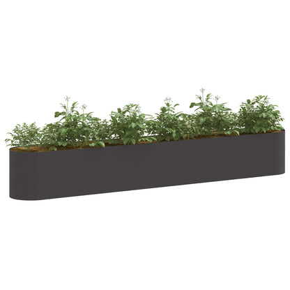 vidaXL Raised Garden Bed Black 280 x 40x 40 cm