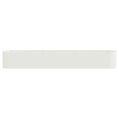 vidaXL Raised Garden Bed White 280 x 40x 40 cm