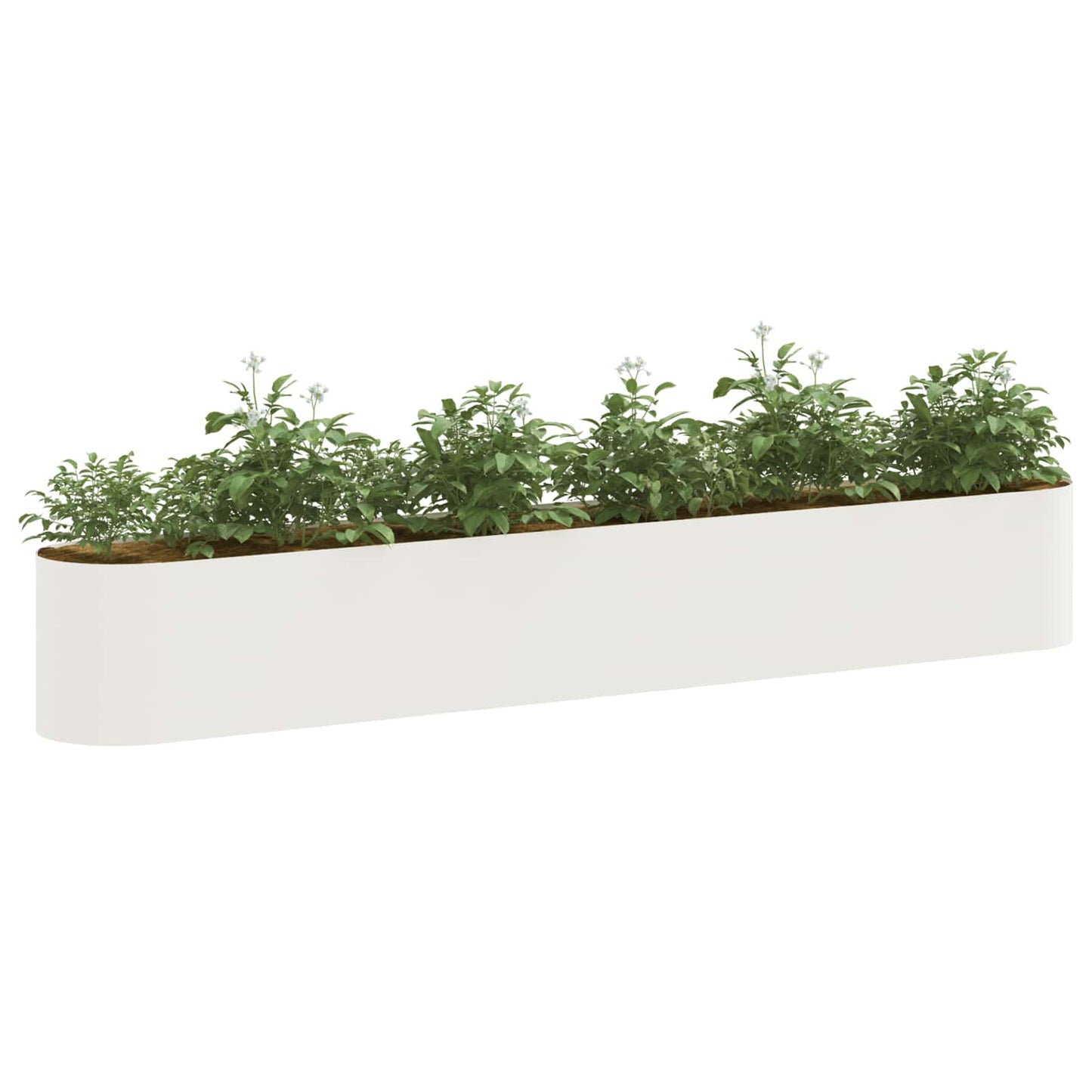 vidaXL Raised Garden Bed White 280 x 40x 40 cm