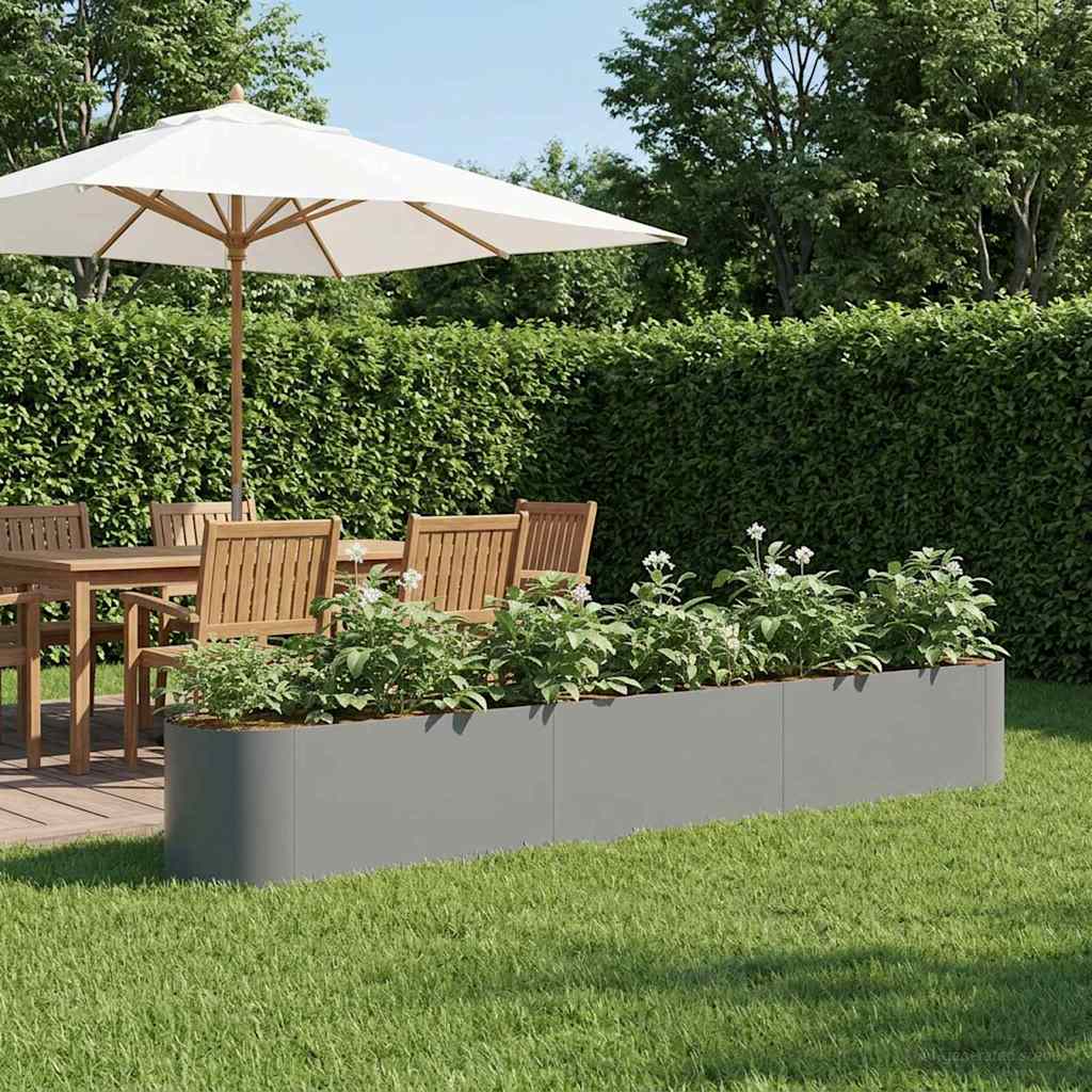 vidaXL Raised Garden Bed Anthracite 280 x 40x 40 cm