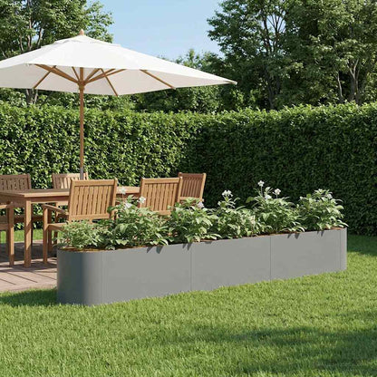 vidaXL Raised Garden Bed Anthracite 280 x 40x 40 cm