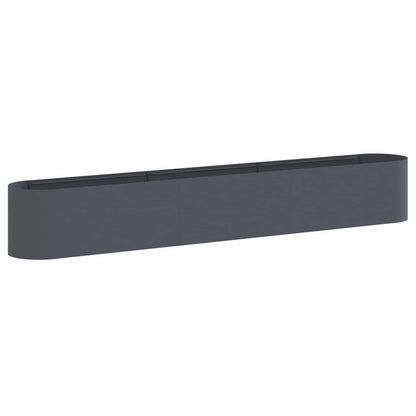 vidaXL Raised Garden Bed Anthracite 280 x 40x 40 cm
