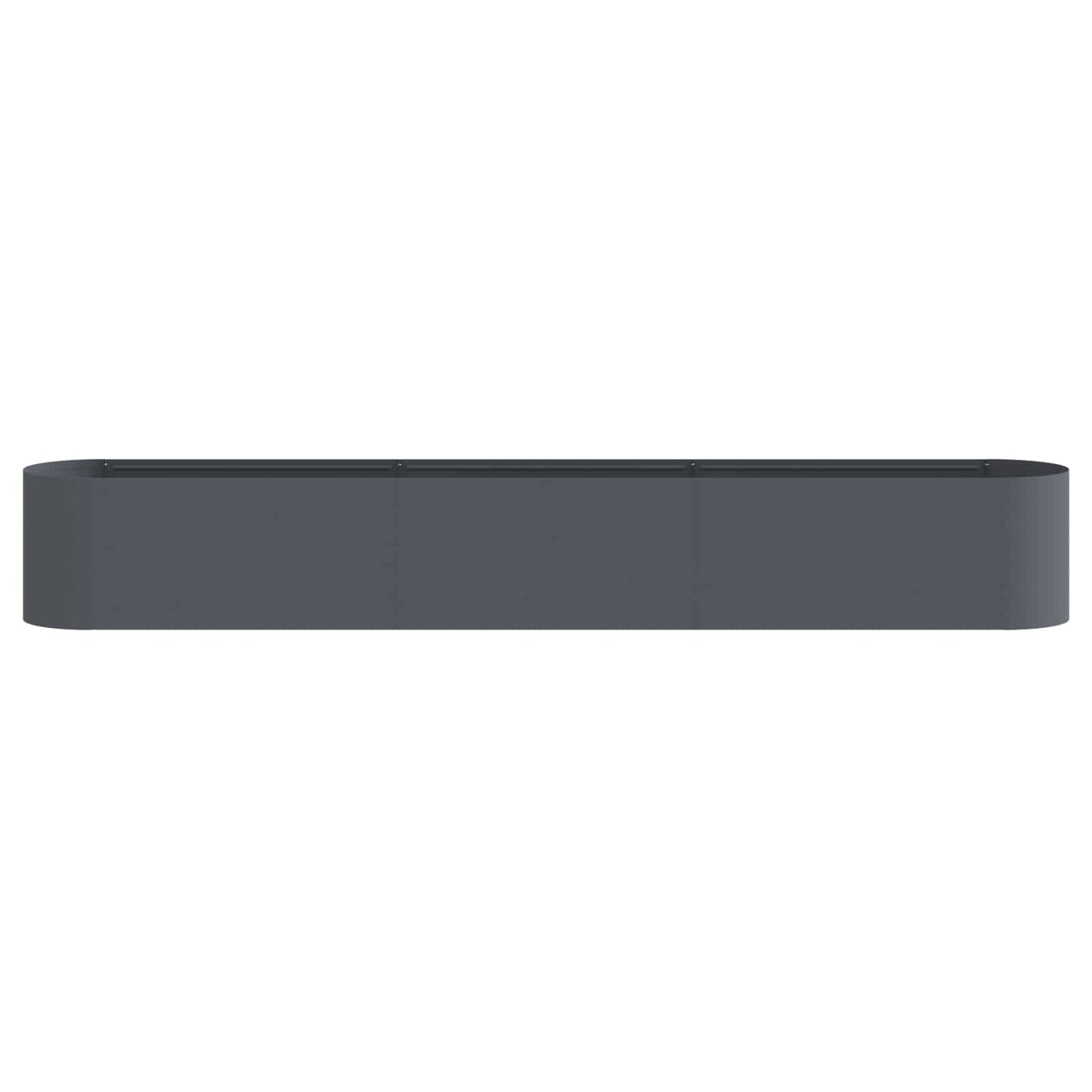 vidaXL Raised Garden Bed Anthracite 280 x 40x 40 cm
