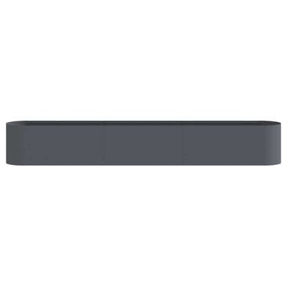 vidaXL Raised Garden Bed Anthracite 280 x 40x 40 cm