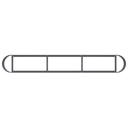vidaXL Raised Garden Bed Anthracite 280 x 40x 40 cm