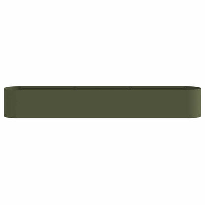 vidaXL Raised Garden Bed Olive Green 280 x 40x 40 cm
