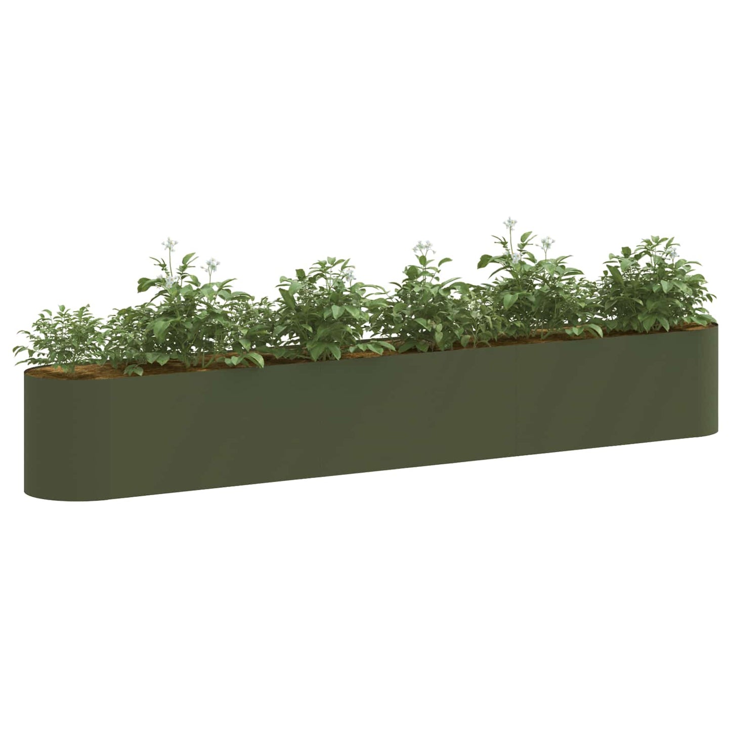 vidaXL Raised Garden Bed Olive Green 280 x 40x 40 cm