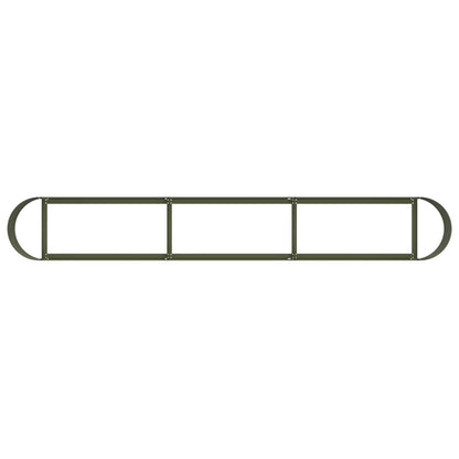 vidaXL Raised Garden Bed Olive Green 280 x 40x 40 cm