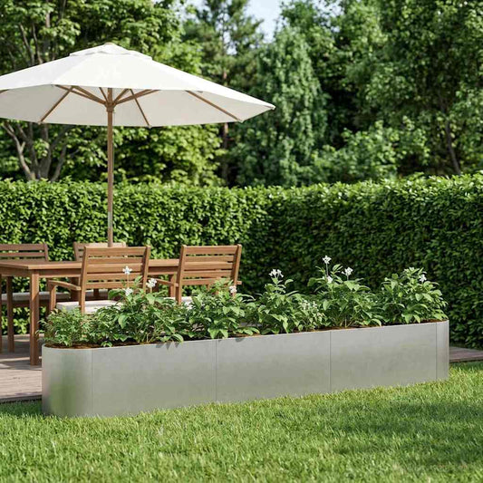 vidaXL Raised Garden Bed Stainless Steel 280 x 40x 40 cm