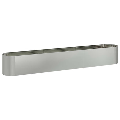 vidaXL Raised Garden Bed Galvanised Steel 280 x 40x 40 cm