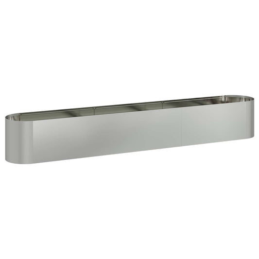 vidaXL Raised Garden Bed Galvanised Steel 280 x 40x 40 cm