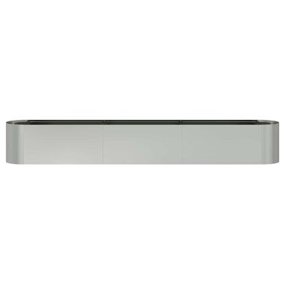 vidaXL Raised Garden Bed Galvanised Steel 280 x 40x 40 cm