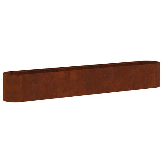 vidaXL Raised Garden Bed Weathering Steel 280 x 40x 40 cm